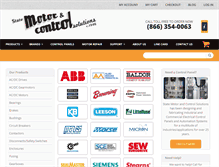 Tablet Screenshot of motorsandcontrol.com